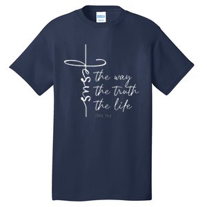 Christian Worship Jesus The Way Truth Life Tall T-Shirt