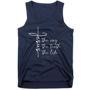 Christian Worship Jesus The Way Truth Life Tank Top