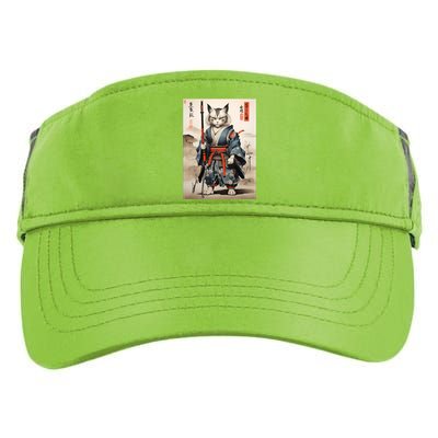 Cat Warrior Japanese Woodblock Adult Drive Performance Visor