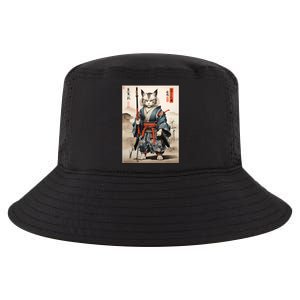 Cat Warrior Japanese Woodblock Cool Comfort Performance Bucket Hat