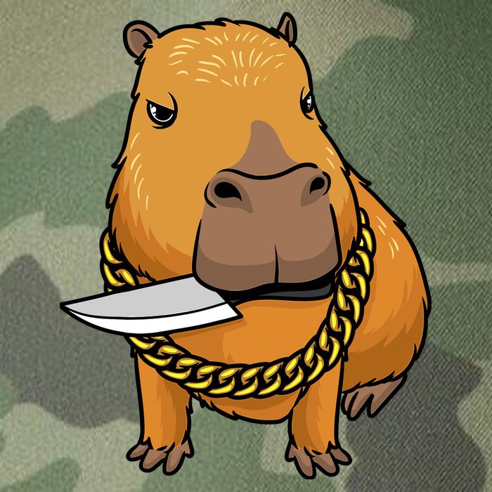 Capybara With Knife Funny Rodent Legacy Tie Dye Trucker Hat