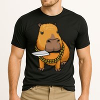 Capybara With Knife Funny Rodent Performance Shirt