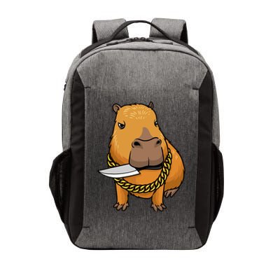 Capybara With Knife Funny Rodent Vector Backpack