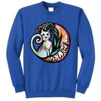 Cat Witch Kitty Cats Moon Witches Artwork Great Gift Tall Sweatshirt