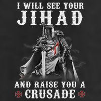 Christian Warrior Knight Templar Raise You A Crusader  Cool Comfort Performance Bucket Hat