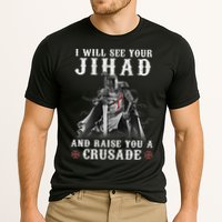 Christian Warrior Knight Templar Raise You A Crusader  Performance Shirt
