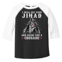 Christian Warrior Knight Templar Raise You A Crusader  Toddler Fine Jersey T-Shirt
