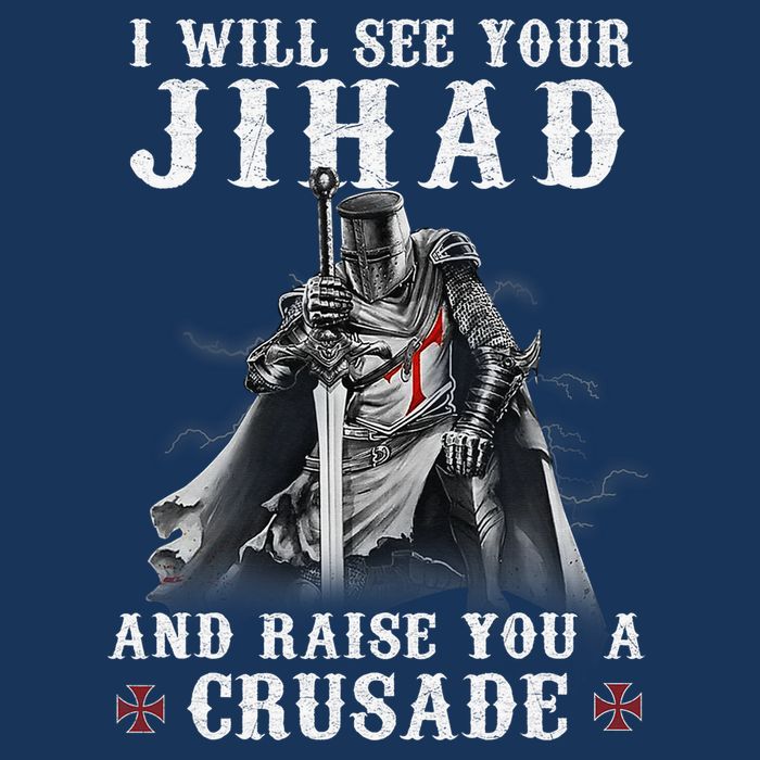 Christian Warrior Knight Templar Raise You A Crusader  Infant Baby Jersey Bodysuit