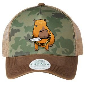 Capybara With Knife Funny Rodent Legacy Tie Dye Trucker Hat