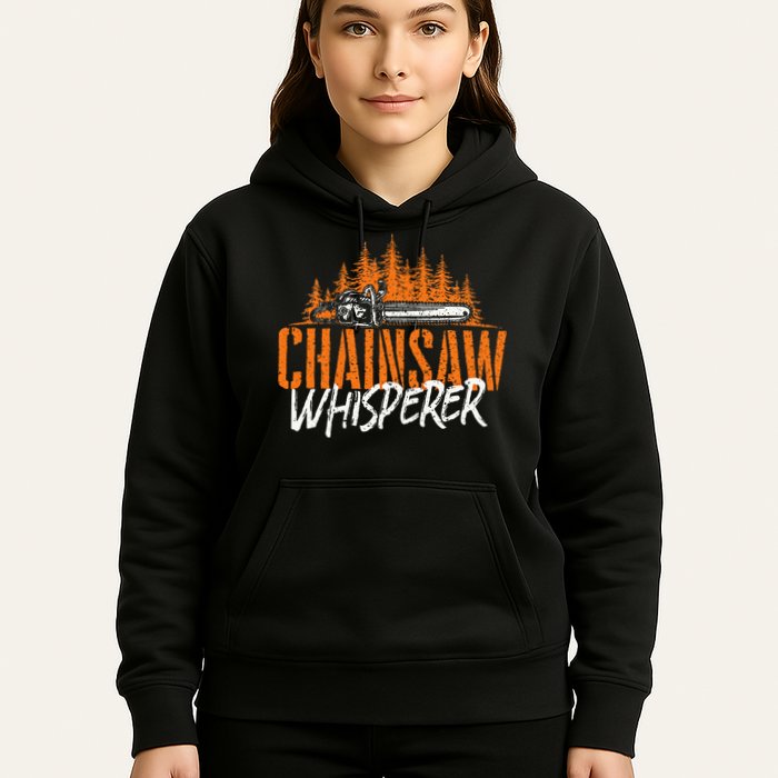 Chainsaw Whisperer Lumberjack Logger Woodworker Woodsman Hoodie