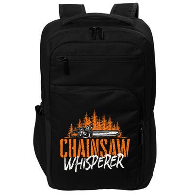 Chainsaw Whisperer Lumberjack Logger Woodworker Woodsman Impact Tech Backpack