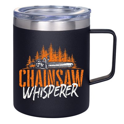 Chainsaw Whisperer Lumberjack Logger Woodworker Woodsman 12oz Stainless Steel Coffee Mug