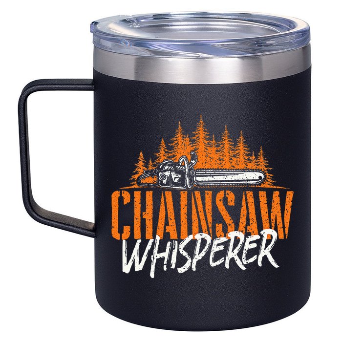 Chainsaw Whisperer Lumberjack Logger Woodworker Woodsman 12oz Stainless Steel Coffee Mug
