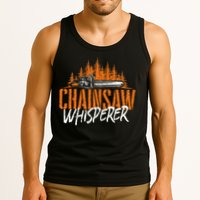 Chainsaw Whisperer Lumberjack Logger Woodworker Woodsman Tank Top