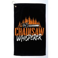 Chainsaw Whisperer Lumberjack Logger Woodworker Woodsman Golf Towel