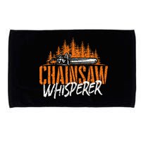Chainsaw Whisperer Lumberjack Logger Woodworker Woodsman Microfiber Hand Towel