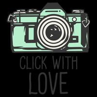 Click With Love With Camera 16oz Travel Tumbler