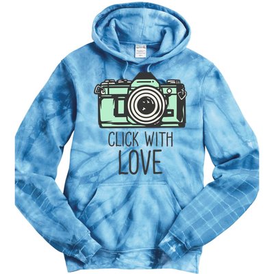 Click With Love With Camera Tie Dye Hoodie