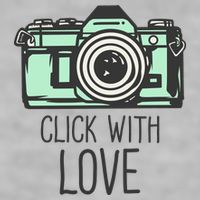 Click With Love With Camera Ladies PosiCharge Tri-Blend Wicking Tank