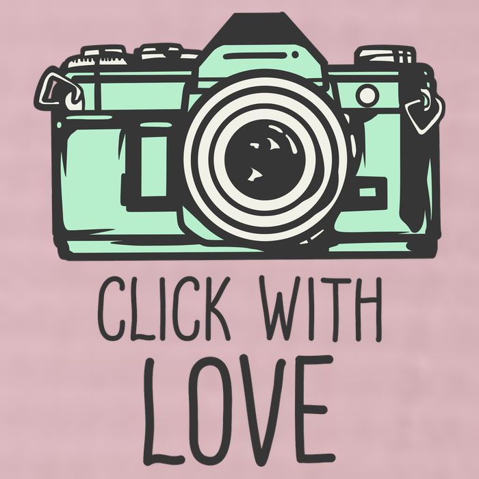 Click With Love With Camera 25L Jumbo Tote