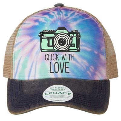 Click With Love With Camera Legacy Tie Dye Trucker Hat