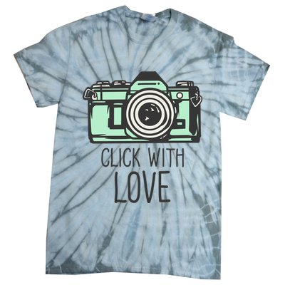 Click With Love With Camera Tie-Dye T-Shirt