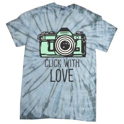 Click With Love With Camera Tie-Dye T-Shirt