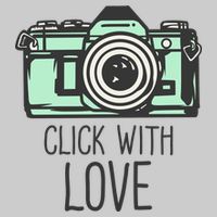 Click With Love With Camera Tie-Dye T-Shirt