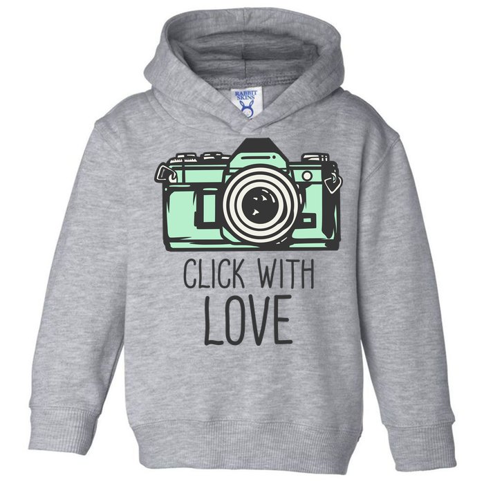 Click With Love With Camera Toddler Hoodie