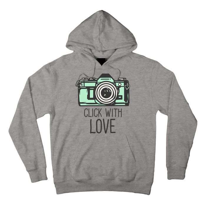 Click With Love With Camera Tall Hoodie
