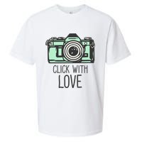 Click With Love With Camera Sueded Cloud Jersey T-Shirt