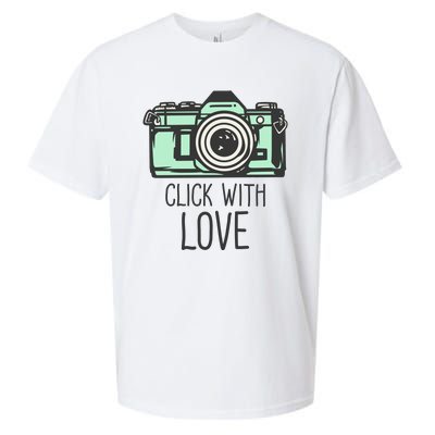 Click With Love With Camera Sueded Cloud Jersey T-Shirt