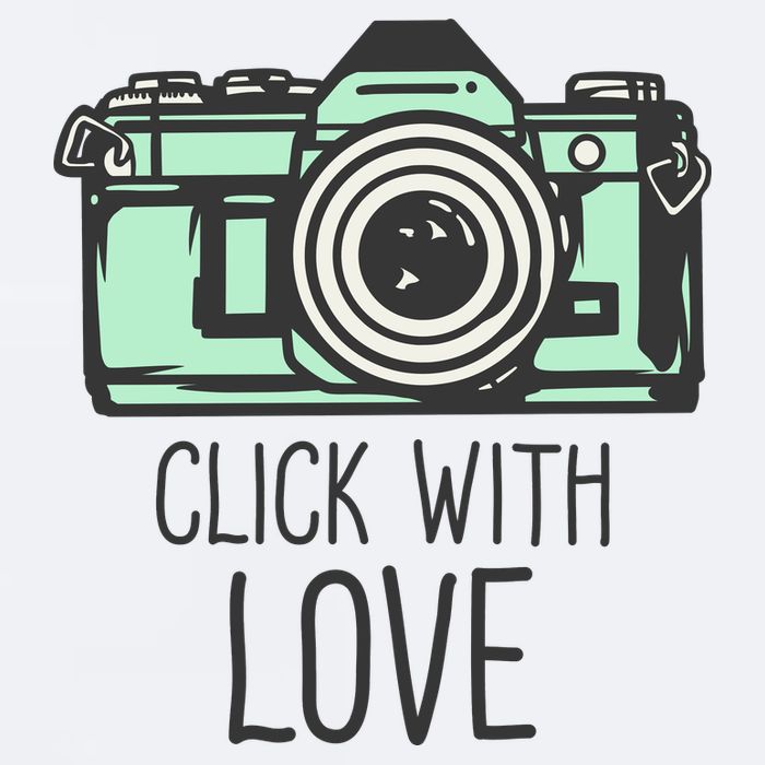 Click With Love With Camera Sueded Cloud Jersey T-Shirt