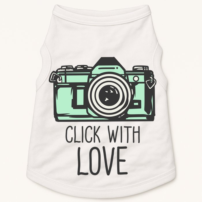 Click With Love With Camera Doggie Tank