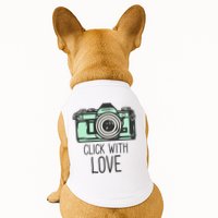 Click With Love With Camera Doggie Tank