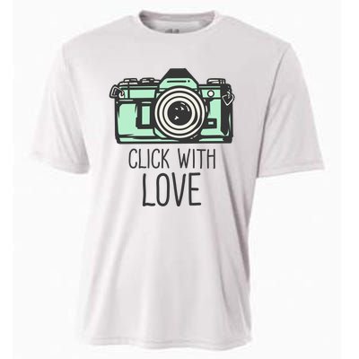 Click With Love With Camera Cooling Performance Crew T-Shirt