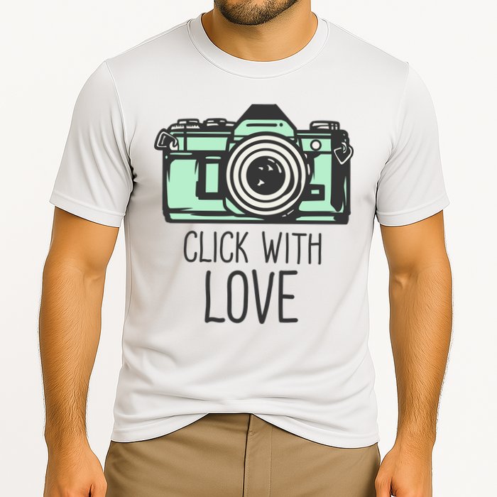 Click With Love With Camera Performance Shirt