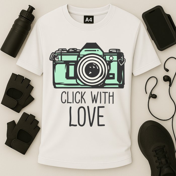Click With Love With Camera Performance Shirt