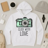 Click With Love With Camera Hoodie