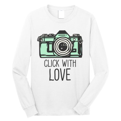 Click With Love With Camera Long Sleeve Shirt