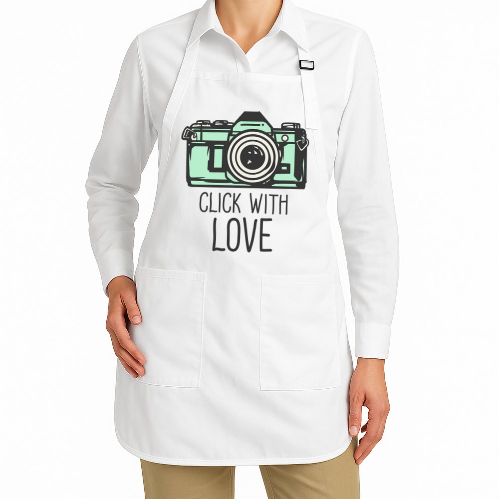Click With Love With Camera Apron