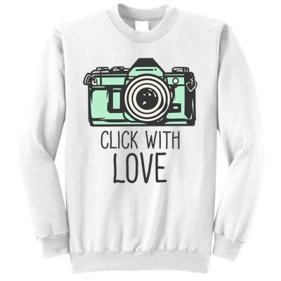 Click With Love With Camera Sweatshirt