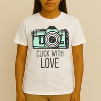 Click With Love With Camera T-Shirt