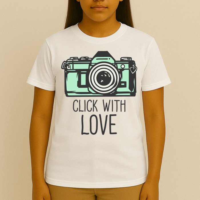 Click With Love With Camera T-Shirt
