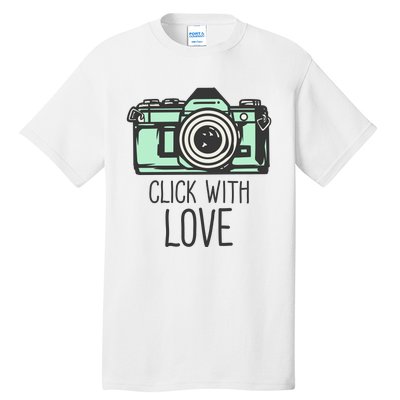 Click With Love With Camera Tall T-Shirt