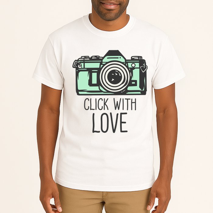 Click With Love With Camera Tall T-Shirt