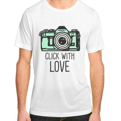 Click With Love With Camera Adult ChromaSoft Performance T-Shirt