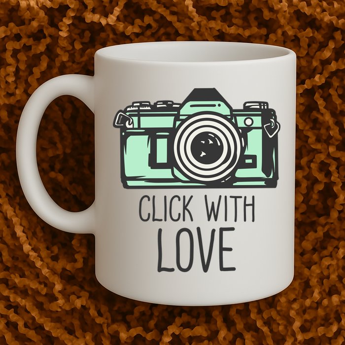 Click With Love With Camera Mug