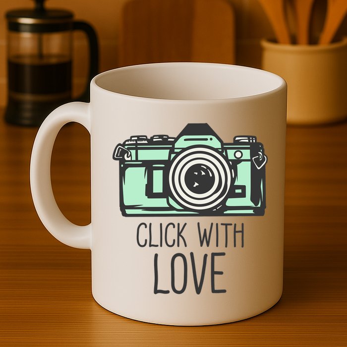 Click With Love With Camera Mug