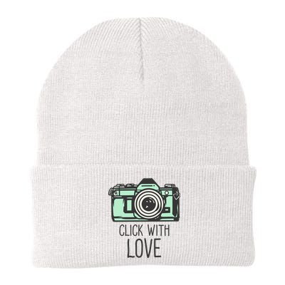 Click With Love With Camera Beanie